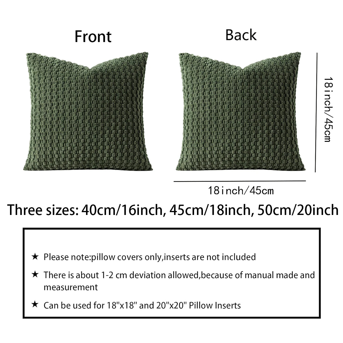🌿 Boho Style Double-Sided Pillow Cover 🛋️ | Farmhouse Neutral Striped Corduroy ✨ | Modern Decorative Square Cushion Cover for Home Decor 🏡