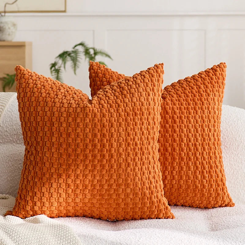 🌟 Corduroy Pillow Cover – Light Luxury & High-End 🛋️ | Modern Waist Pillow for Sofa, Bed & Bedroom Decor 🏡