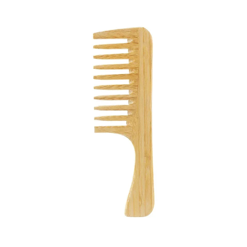šæ Natural Bamboo Wooden Hair Comb ā Anti-Static Wide Tooth & Styling Tool