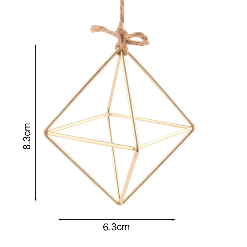 🌿 Modern Geometric Metal Air Plant Holder (Hanging or Desktop) ✨