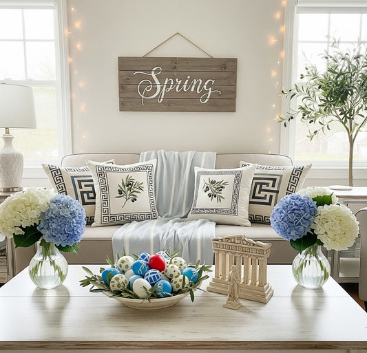 🌿 Seasonal Decorating with a Greek Touch