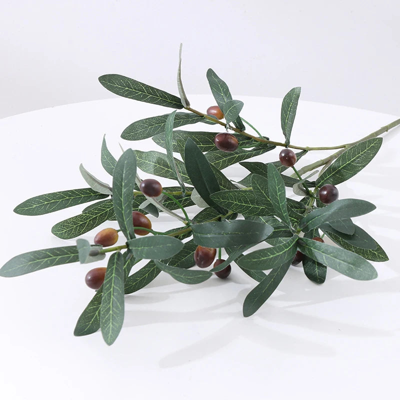 Decorative Artificial Olive Leaf Branches – Greenery for Weddings, Events & Photos
