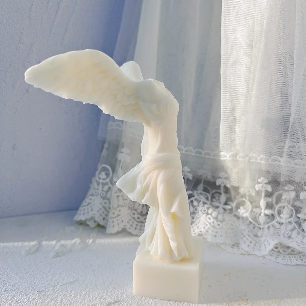 DIY Wax Mold – Winged Victory of Samothrace Greek Angel Statue Silicone Mold