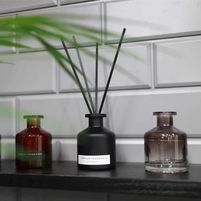 Glass Essential Oil Diffuser Bottle – 1psc 50ml Refillable Reed Diffuser for Home, Office, or Party Favors