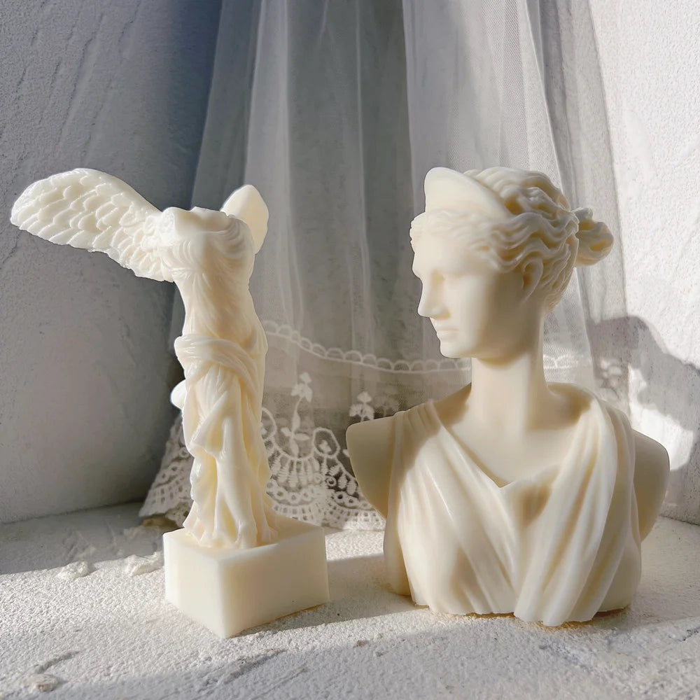 DIY Wax Mold – Winged Victory of Samothrace Greek Angel Statue Silicone Mold
