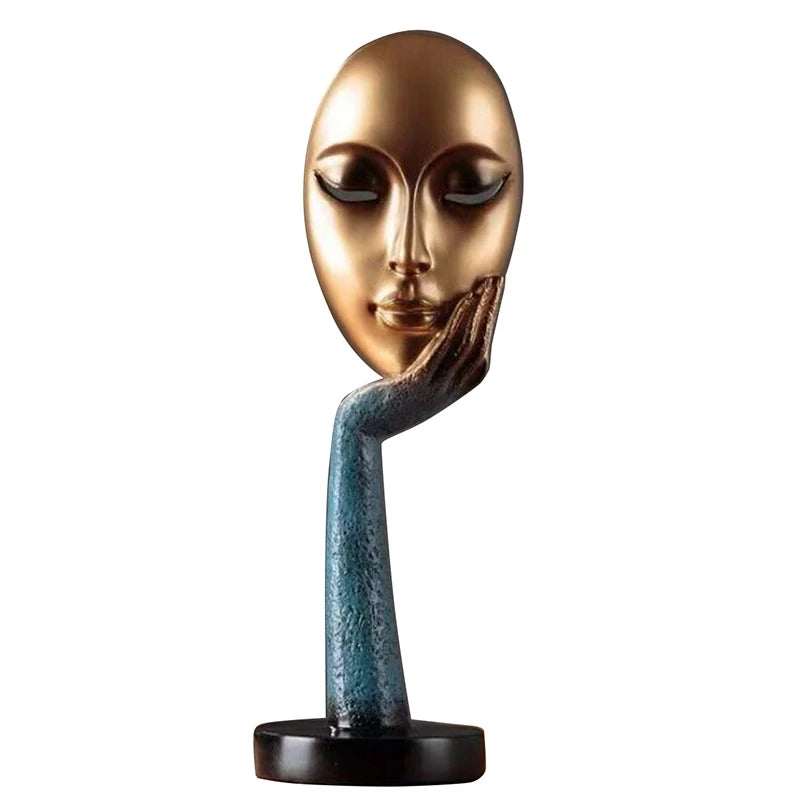 Creative Modern Meditation Figurine – Abstract Resin Sculpture for Interior Display