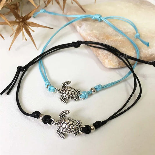 🐢 Vintage Sea Turtle Anklet Bracelet