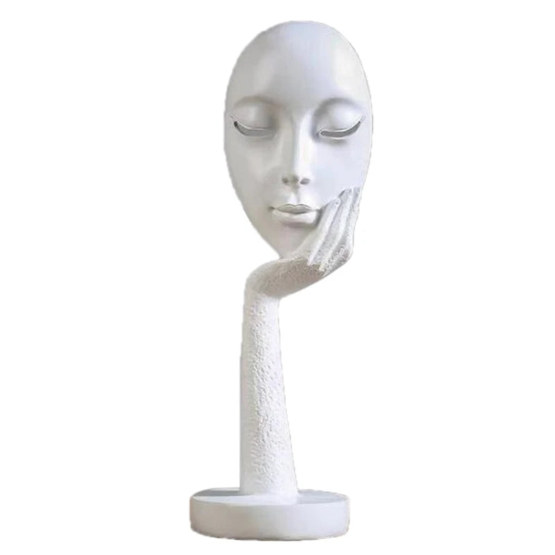 Creative Modern Meditation Figurine – Abstract Resin Sculpture for Interior Display