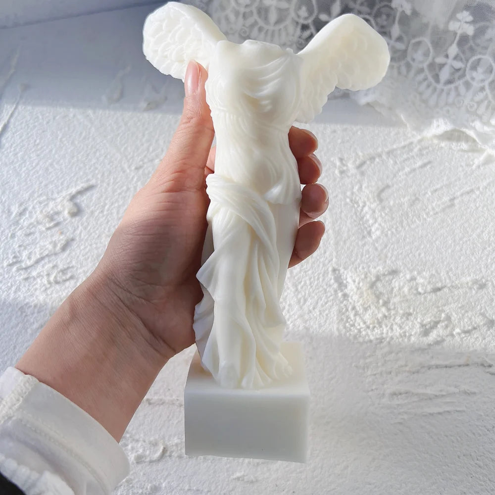DIY Wax Mold – Winged Victory of Samothrace Greek Angel Statue Silicone Mold