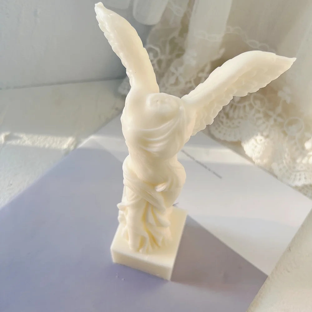DIY Wax Mold – Winged Victory of Samothrace Greek Angel Statue Silicone Mold