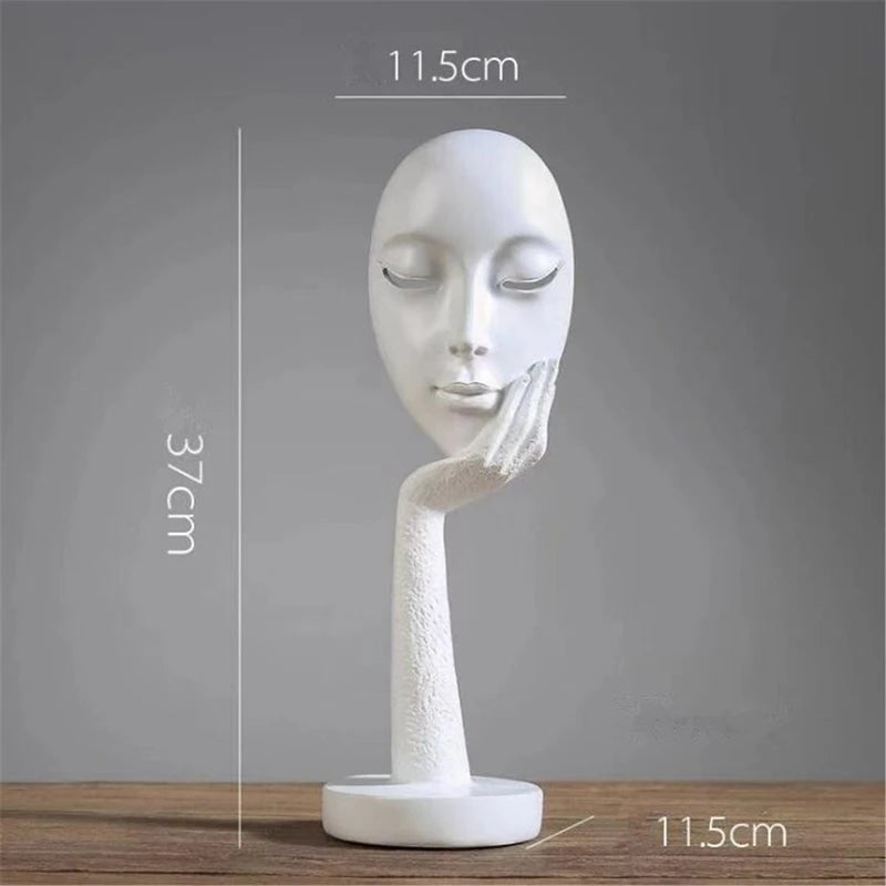 Creative Modern Meditation Figurine – Abstract Resin Sculpture for Interior Display