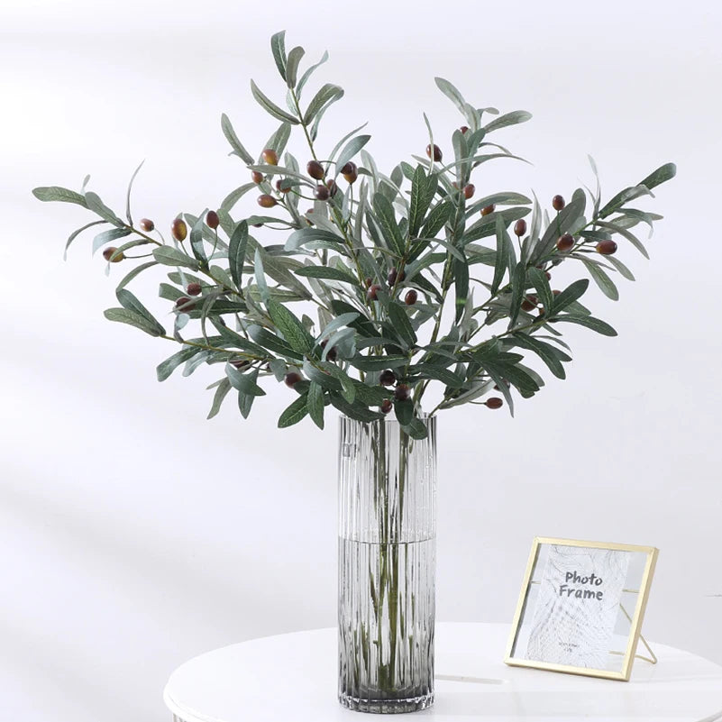 Decorative Artificial Olive Leaf Branches – Greenery for Weddings, Events & Photos