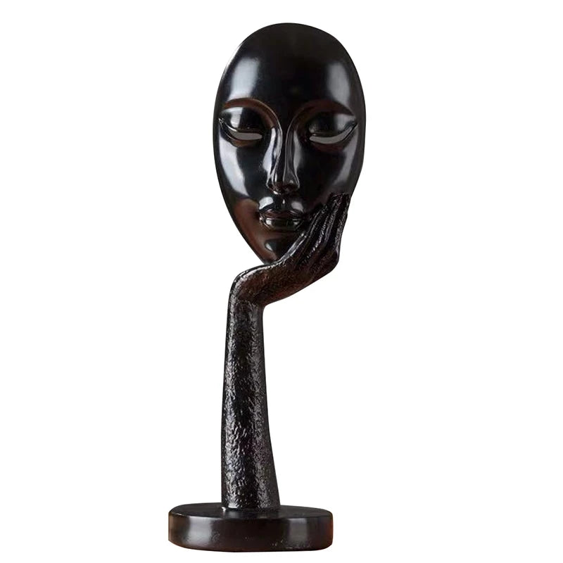 Creative Modern Meditation Figurine – Abstract Resin Sculpture for Interior Display