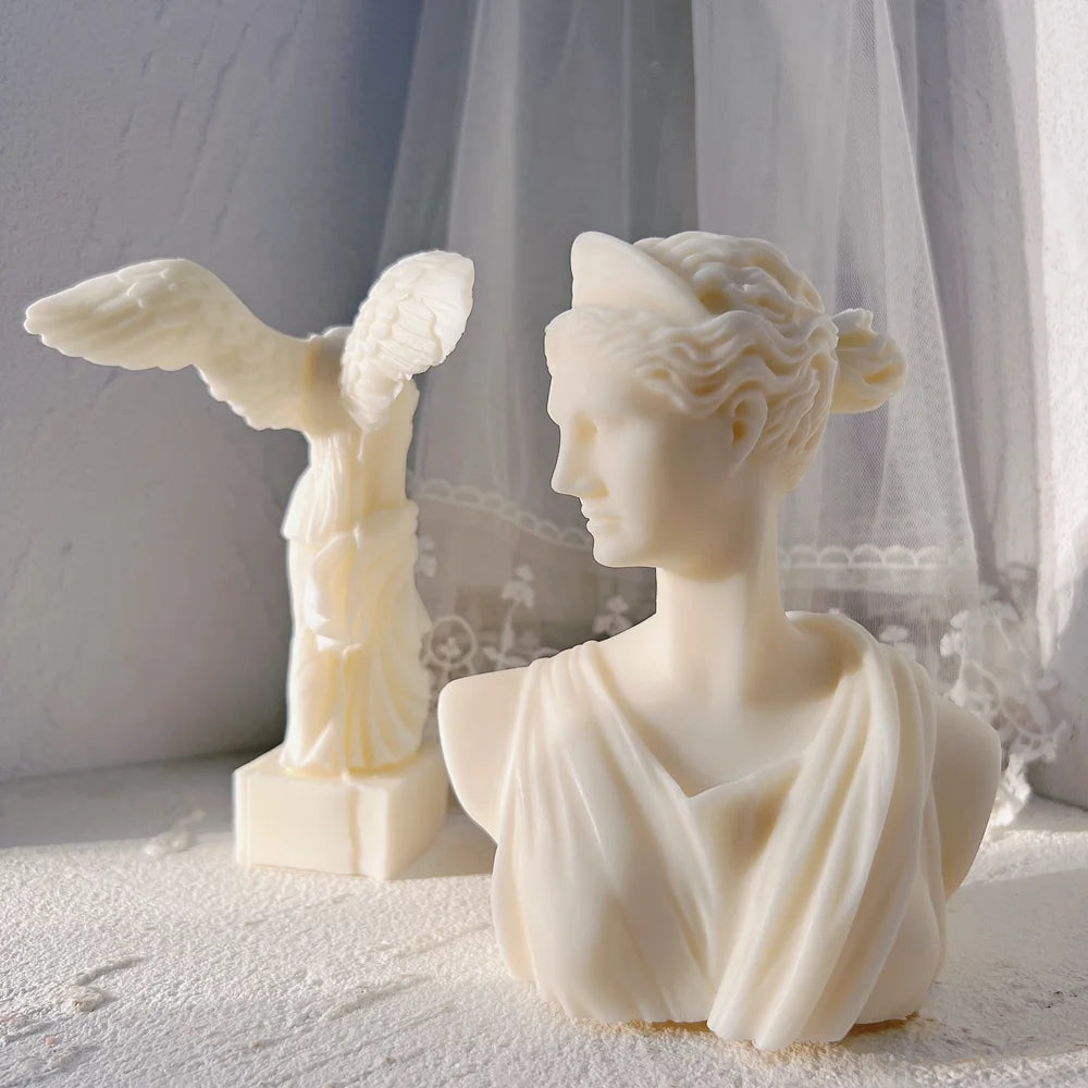 DIY Wax Mold – Winged Victory of Samothrace Greek Angel Statue Silicone Mold