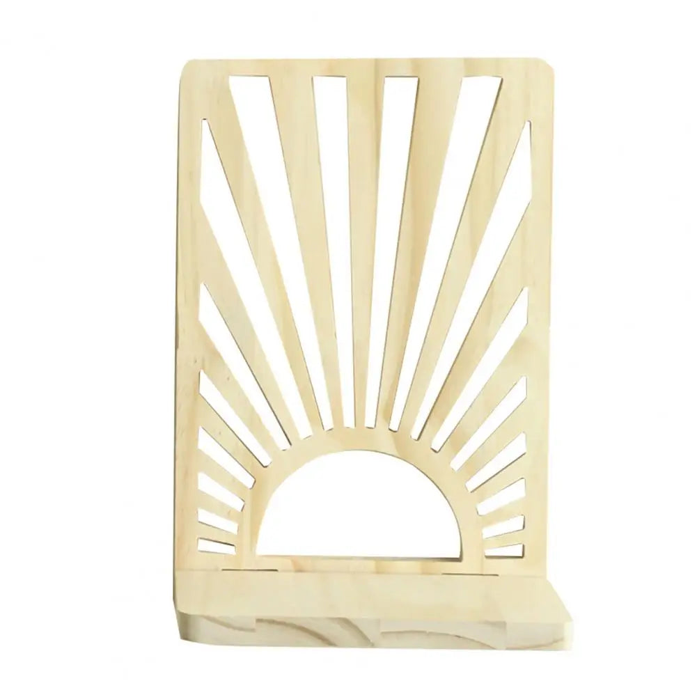 🪵 Sturdy Wall-Mounted Wooden Shelf – Heavy-Duty Floating Display for Plants & Decor