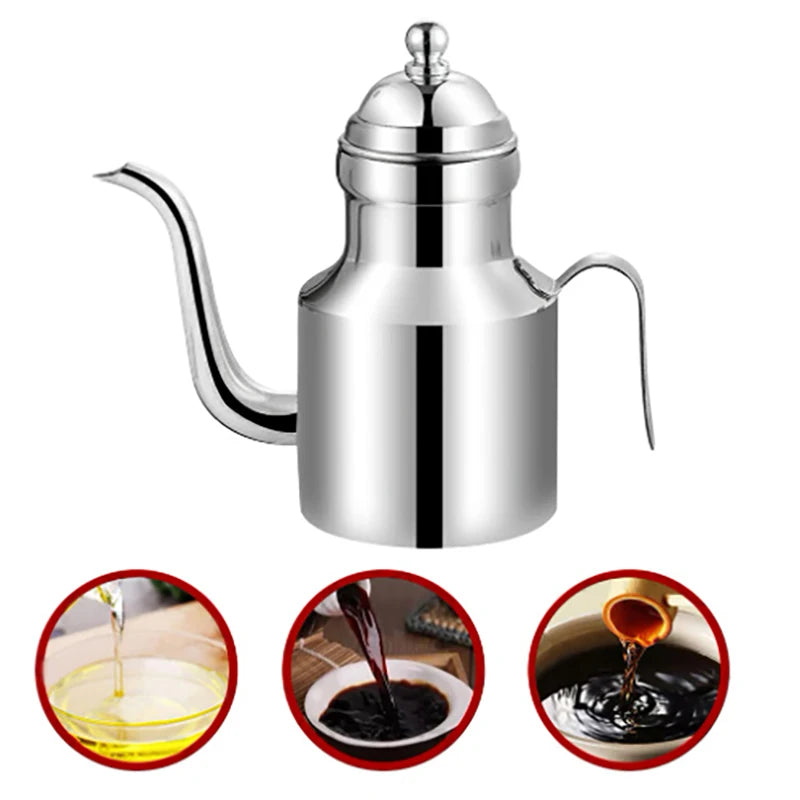 Premium Olive Oil Dispenser Bottle – Stainless Steel, Drip-Free & Easy Pouring