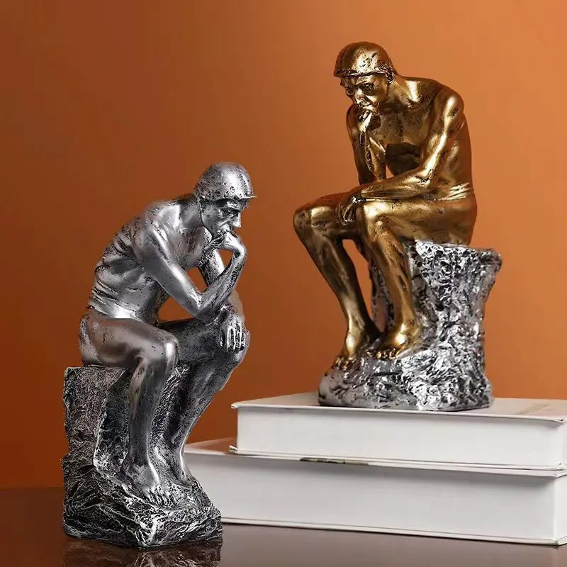 🏛️ Thinker Character Ornaments – Advanced Intelligent Ancient Greek Abstract Retro Human Statues for Home & Table Decor