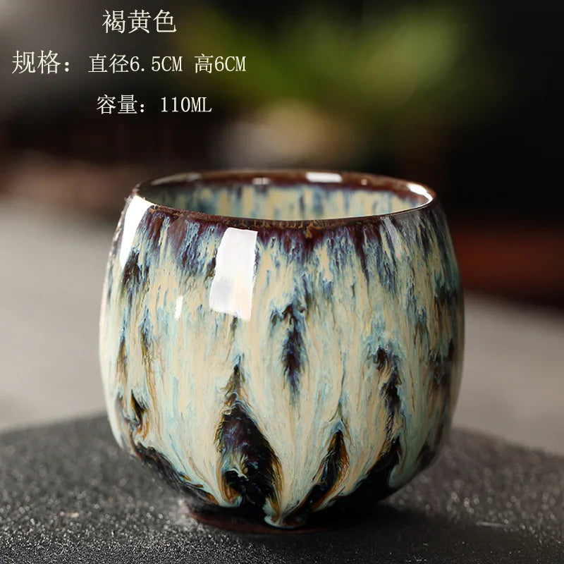 Ceramic Porcelain Tea Cup – Pottery Drinkware, Coffee & Wine Mug, 1Pc Tableware