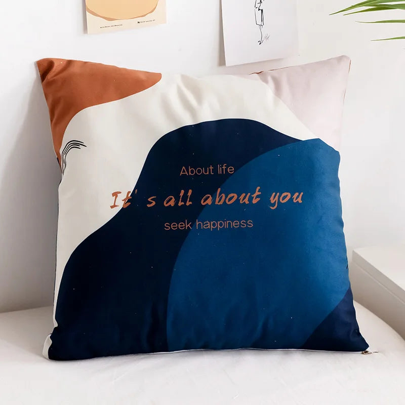 Minimalist Fruit Pattern Cushion Cover – Decorative Pillow Case for Living Room Sofa