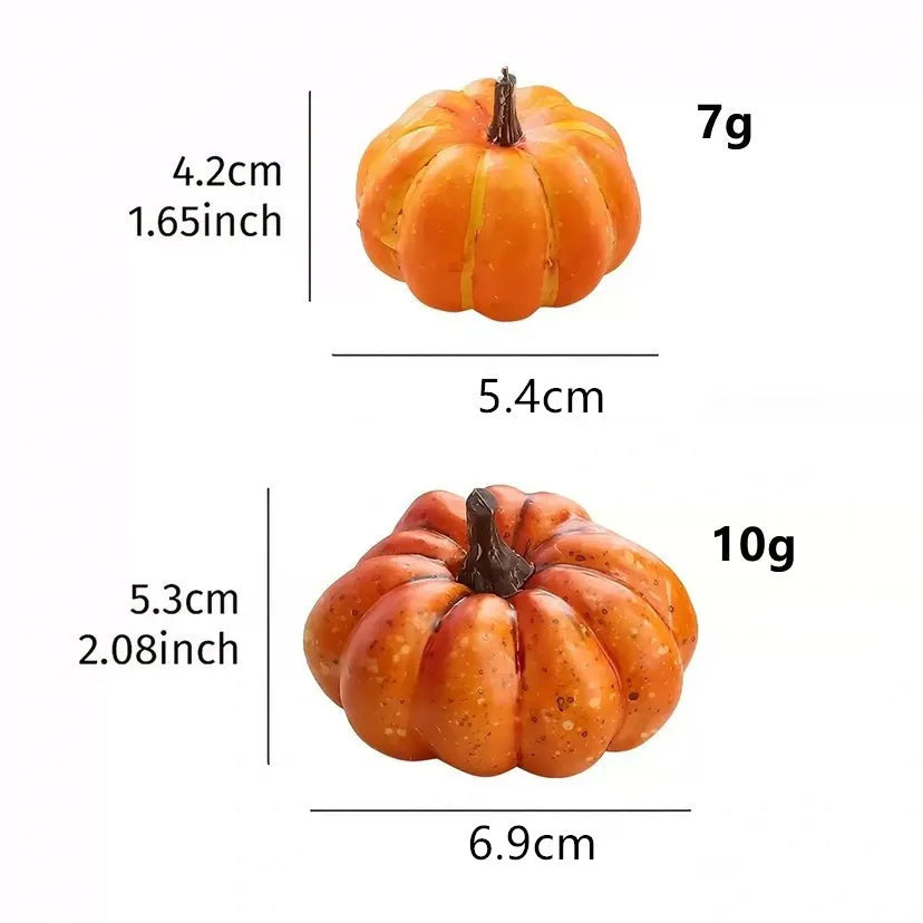 🍂 Mini Artificial Foam Pumpkins (10-Pack) 🎃