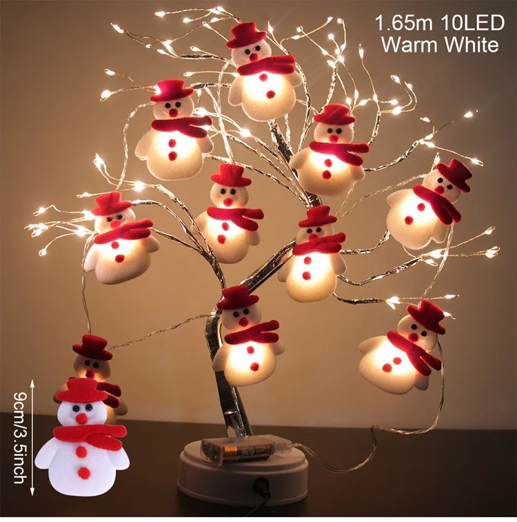 Santa Claus LED Garland String Lights 💡 | Festive Merry Christmas & Tree Decor for Home 2025 | New Year Gift Idea ✨
