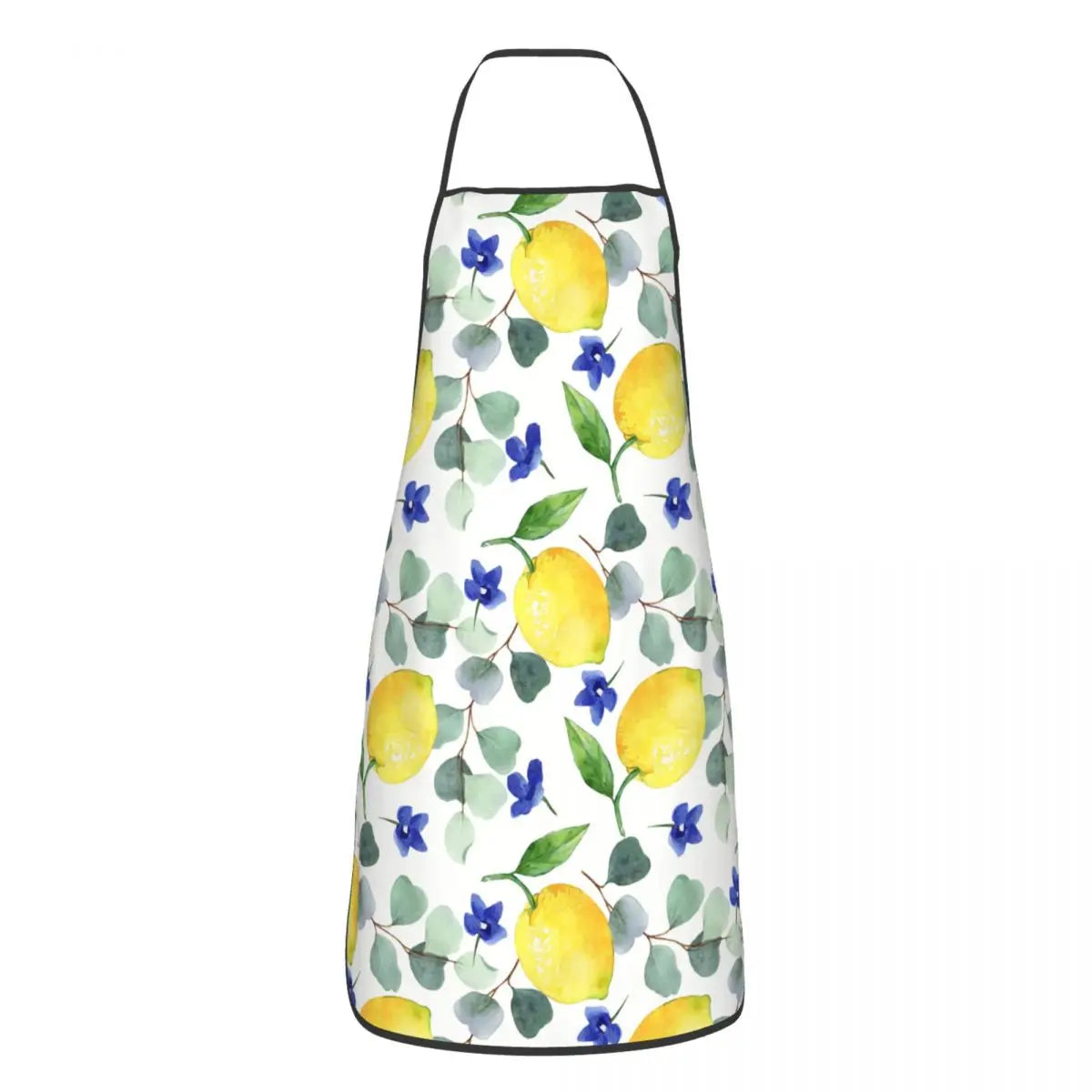 Custom Sicilian Tiles Summer Fruit Apron – Oranges & Lemons Bib for Women & Men, Unisex Kitchen Cooking Tablier