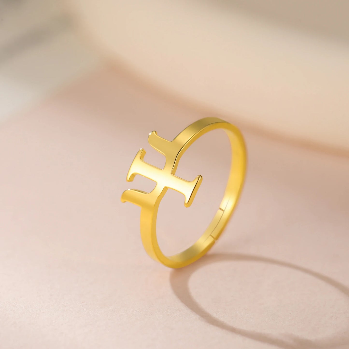 Greek PSI Ring Ψ Stainless Steel – Psychology Symbol Jewelry for Women & Men – Lucktune Amulet Gift