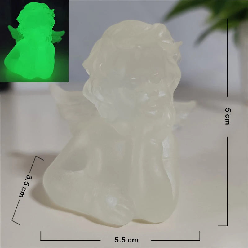Golden Angel Fairy Figurine – Resin Craft Little Girl Statue for Wedding, Home Décor & Prayer Ornament