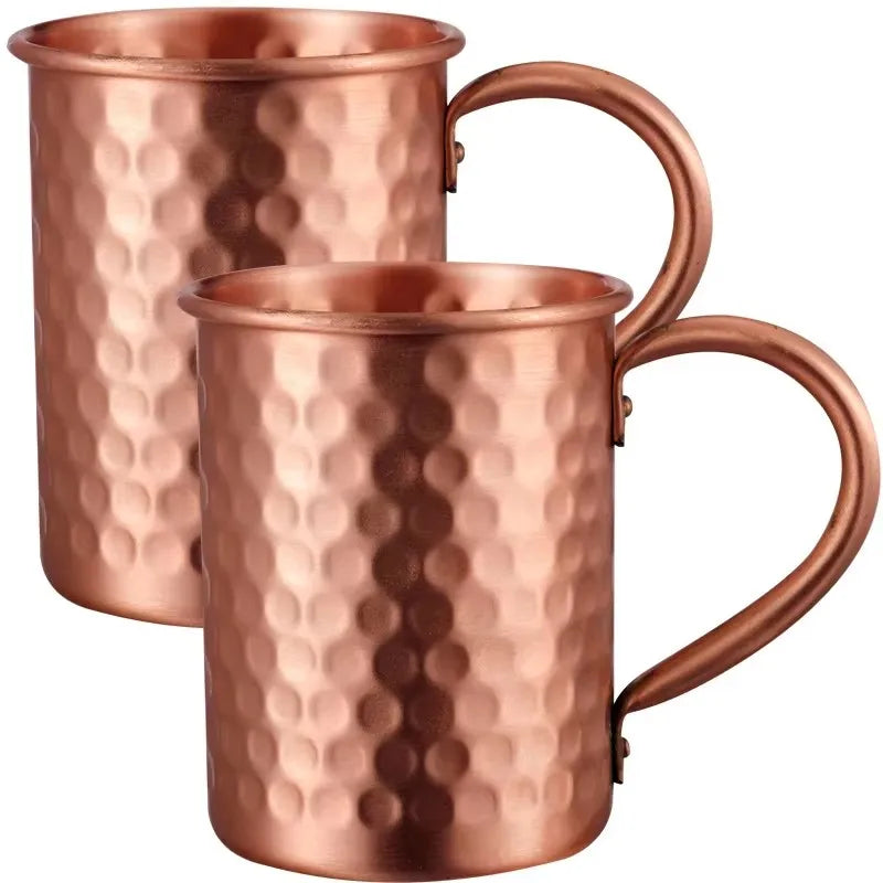 100% Copper Moscow Mule Mug – Durable Pure Copper Beer, Coffee & Milk Cup, 1/2/3/4PCS Bar Drinkwar