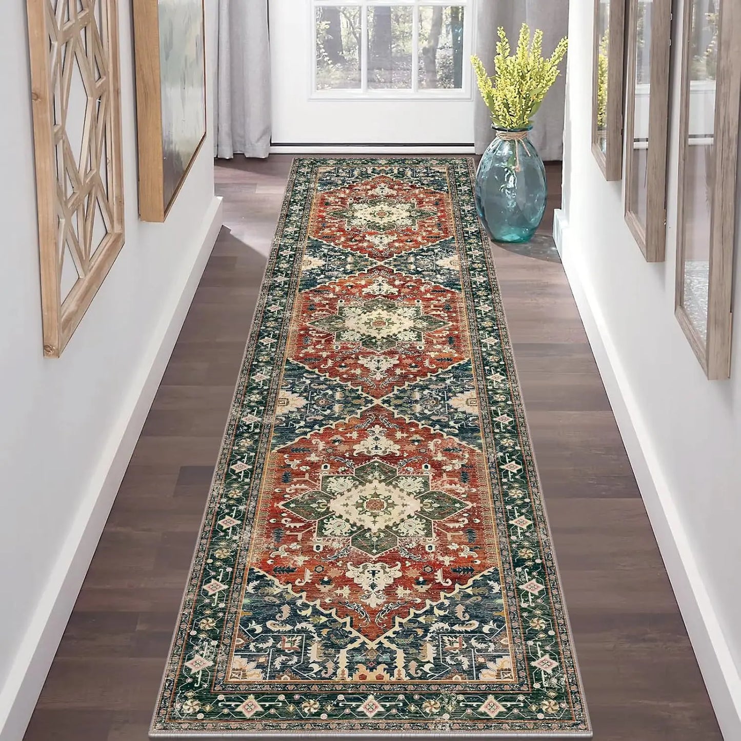 🏡 Velvet Hallway Runner Rug ✨ | Non-Slip & Wear-Resistant 🛋️ | Perfect for Bedroom, Living Room, Entryway & Indoor Floors 🌟