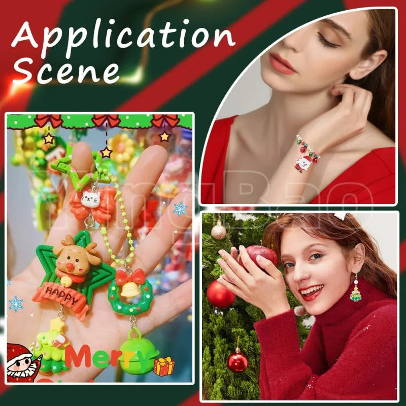 🎄✨ 20/30PCS Mini DIY Christmas Keychains – Resin Miniatures Christmas Tree Ornaments for Craft & Decor ✨🎄