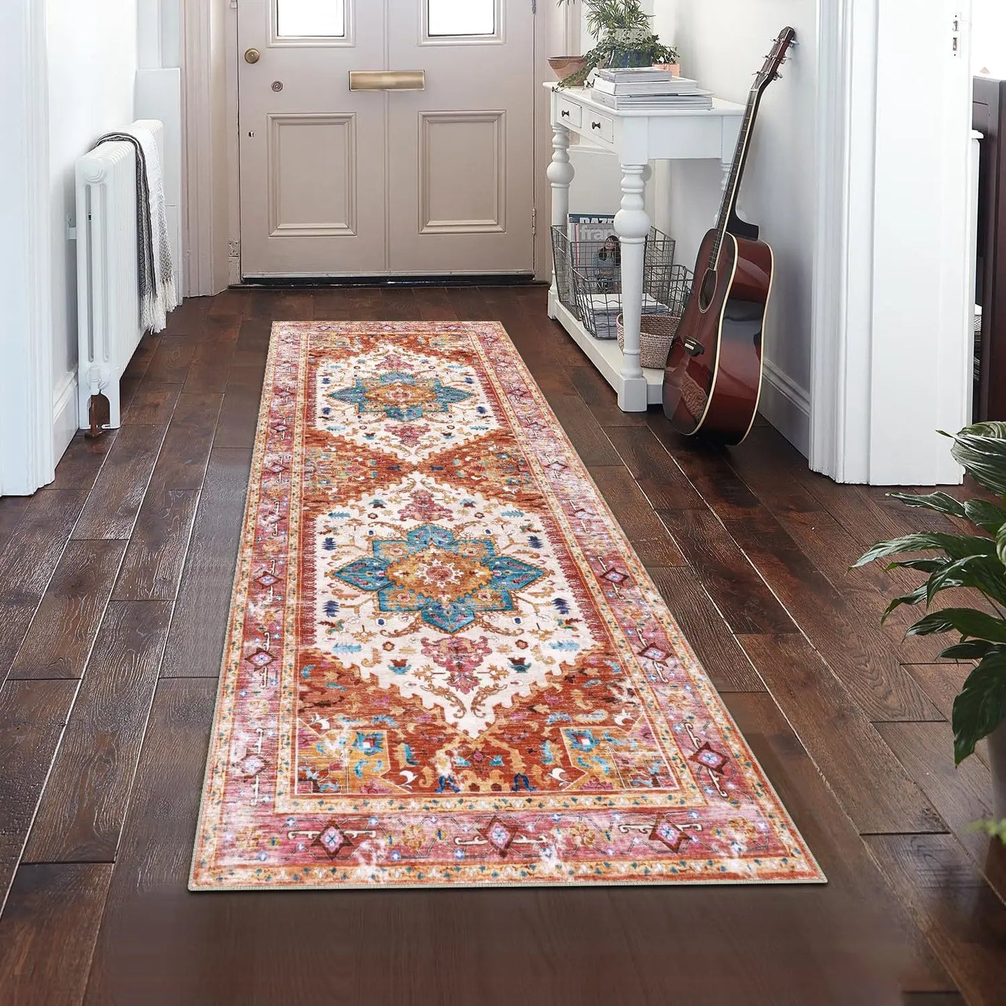🏡 Velvet Hallway Runner Rug ✨ | Non-Slip & Wear-Resistant 🛋️ | Perfect for Bedroom, Living Room, Entryway & Indoor Floors 🌟
