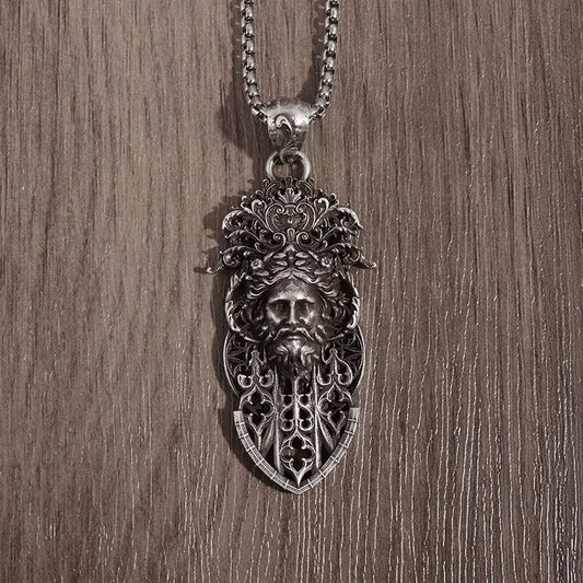Ancient Greek Zeus Pendant –  Necklace, Retro Punk Mythology Jewelry for Men & Women Gift