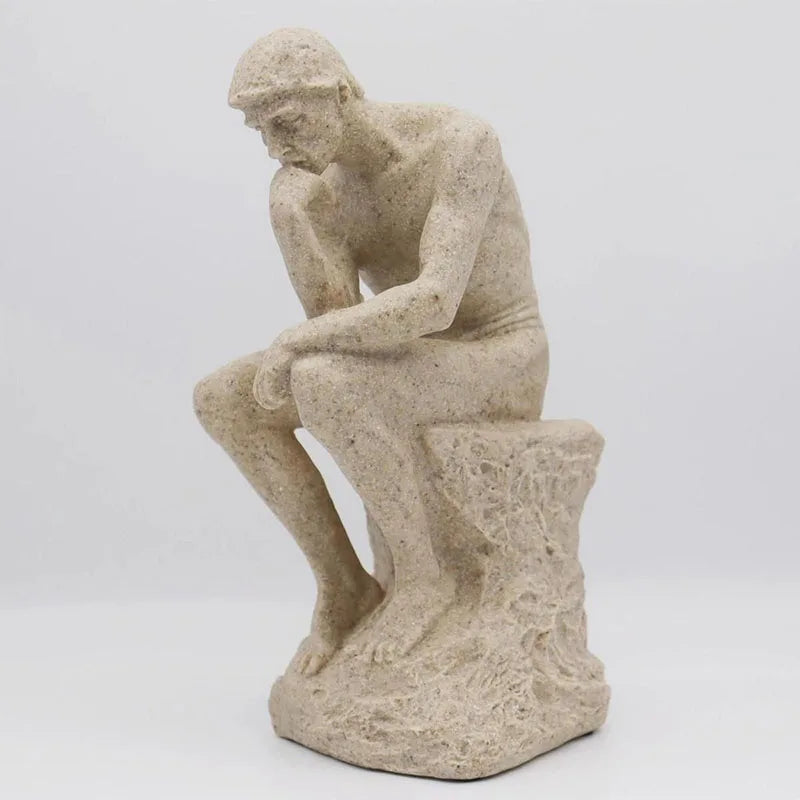 🏛️ Thinker Character Ornaments – Advanced Intelligent Ancient Greek Abstract Retro Human Statues for Home & Table Decor