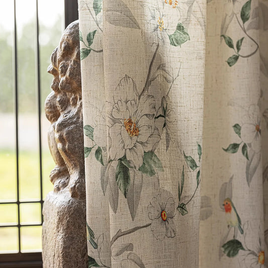 🌸 Song-Style Aesthetic Gauze Curtain (2025 Luxury Model) 🌸