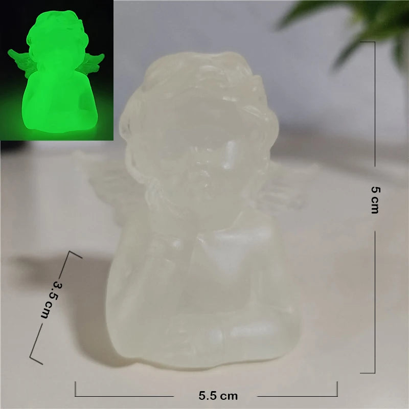 Golden Angel Fairy Figurine – Resin Craft Little Girl Statue for Wedding, Home Décor & Prayer Ornament