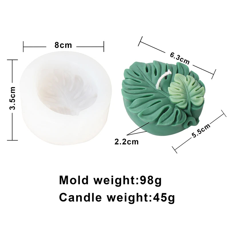 Large Turtle Leaf Silicone Mold – Perfect for Soaps, Aromatherapy & Resin Crafts