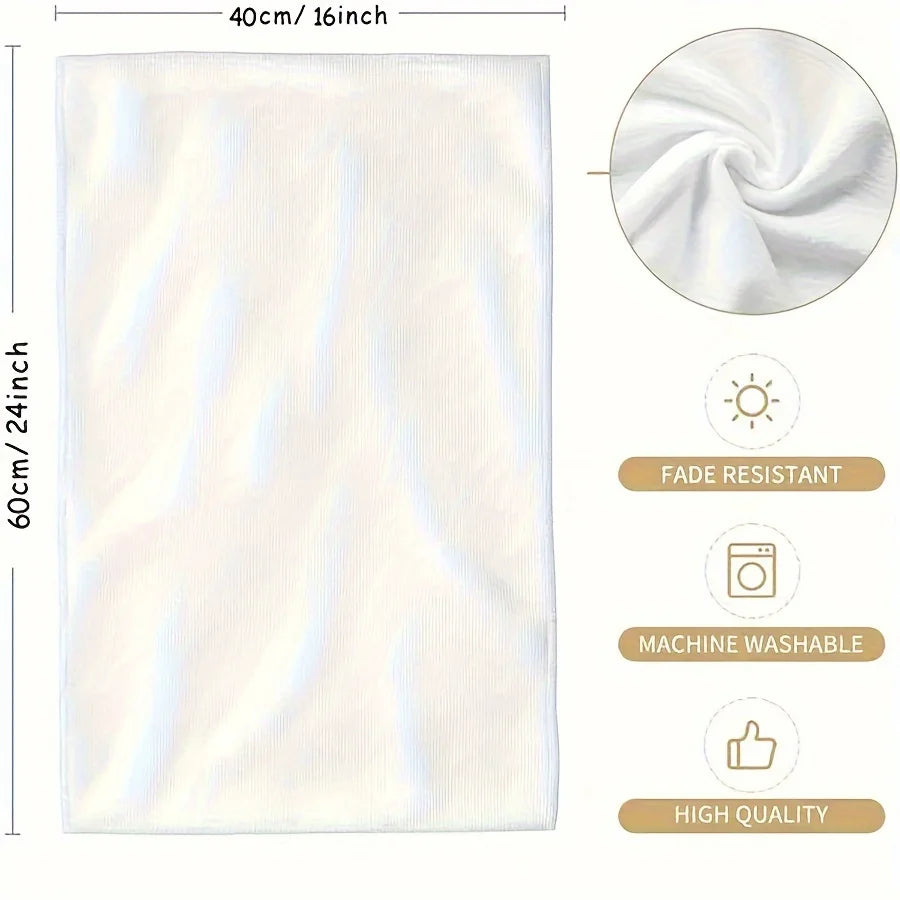 2 Pack Yellow Lemon Kitchen Towels – Super Absorbent Soft Polyester Tea & Dish Towels, Ideal for Cooking, Baking & Home Gift