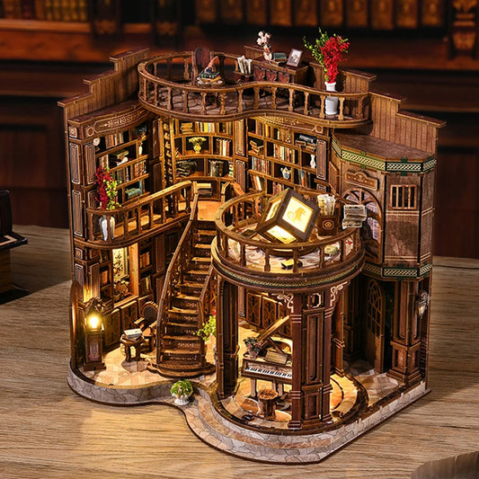 DIY Wooden Dreamy Cottage Bookend – Miniature Assembled House