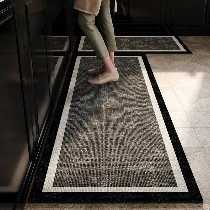 Kitchen Floor Rug – Anti-Slip, Oil-Proof, Water-Absorbing & Dirt-Resistant Waterproof Door Mat for Home