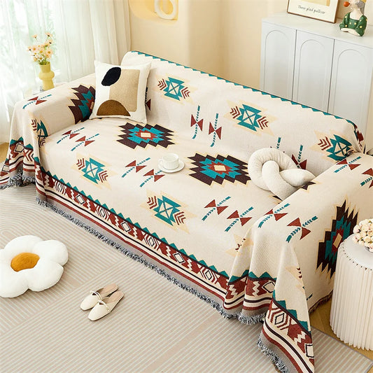 🛋️ Versatile Sofa Throw Blanket – Perfect for your living room, camping trips, picnics, and travel adventures!