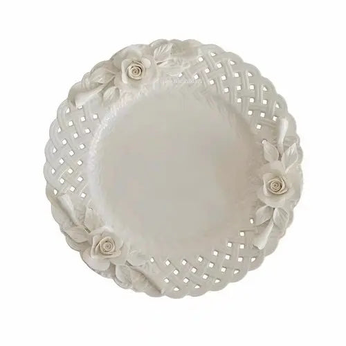 🌹 Exquisite Hand-Painted Rose Ceramic Dinner Set