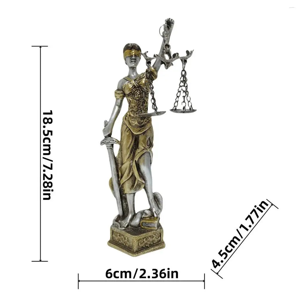 🏛️ Themis – Greek Goddess of Justice Statue | Blind Lady Justice Figurine | Mythology-Inspired Home Decor