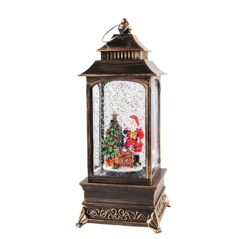 🎶 LED Christmas Lantern Music Boxes with Crystal Snowfall ❄️