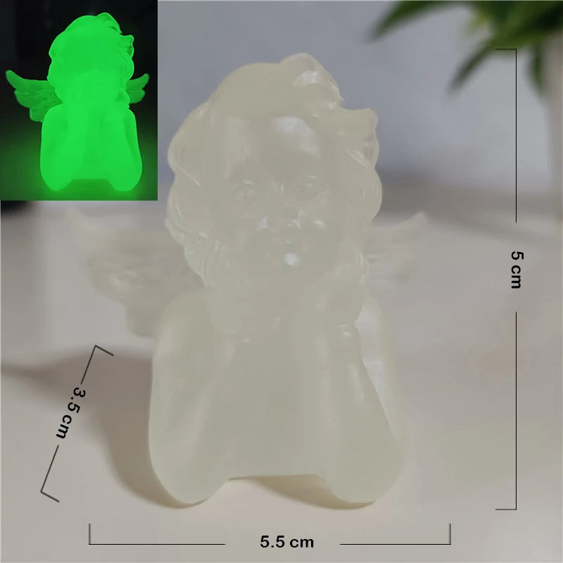 Golden Angel Fairy Figurine – Resin Craft Little Girl Statue for Wedding, Home Décor & Prayer Ornament