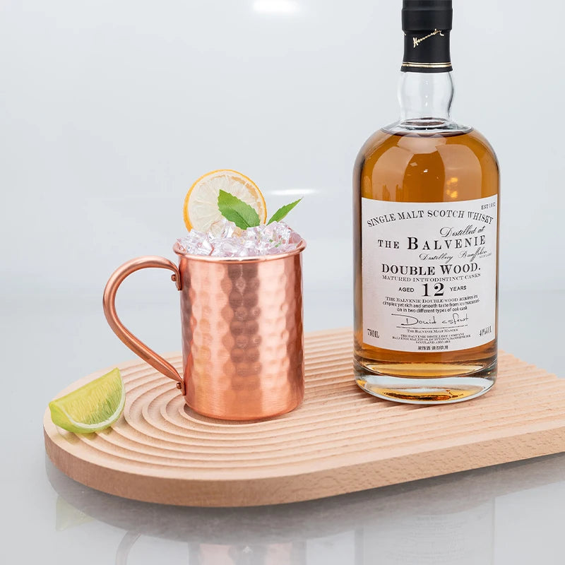 100% Copper Moscow Mule Mug – Durable Pure Copper Beer, Coffee & Milk Cup, 1/2/3/4PCS Bar Drinkwar