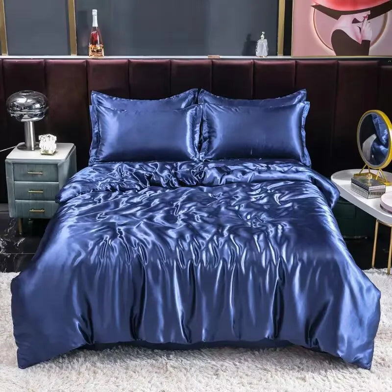 👑 100% Luxury Mulberry Silk King Bedding Set