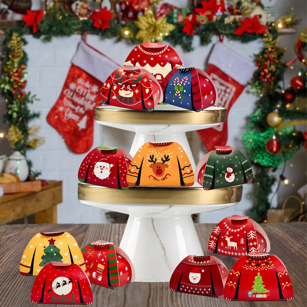 👕 24Pcs Sweater Christmas Candy Boxes - Festive Treat Set