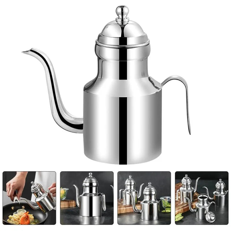 Premium Olive Oil Dispenser Bottle – Stainless Steel, Drip-Free & Easy Pouring
