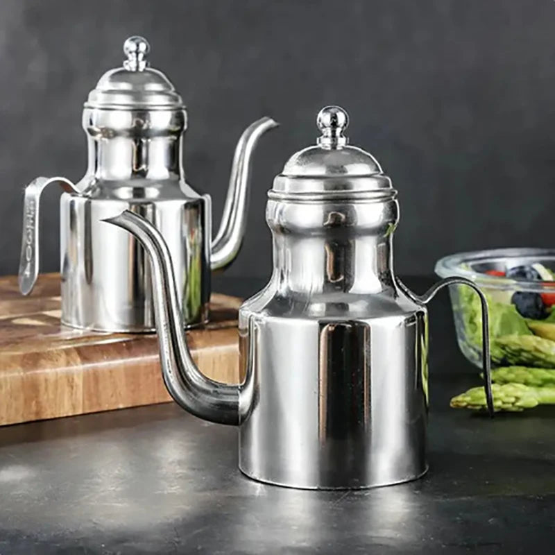 Premium Olive Oil Dispenser Bottle – Stainless Steel, Drip-Free & Easy Pouring
